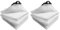 VOUNOT® Bâche de Protection en Polyéthylène 180g/m² Bâche Imperméable Ultra Lourde et Résistante Revêtue avec Oeillets en Aluminium Couverture Étanche pour Jardin, Piscine 1.5x6m Blanc (Lot de 2)