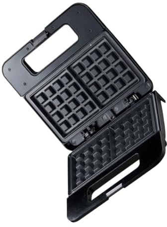 Zerodeko Machine à Sandwich Électrique Mini Gaufrier Avec Revêtement Antiadhésif Déjeuner Four à Steak Et Gâteau Noir