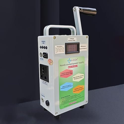 Generador Dynamo Manual De 150w, Generador De Almacenamiento De Energía Solar De Suministro De Energía USB De Emergencia con 110v/220v Dc12v Usb5v