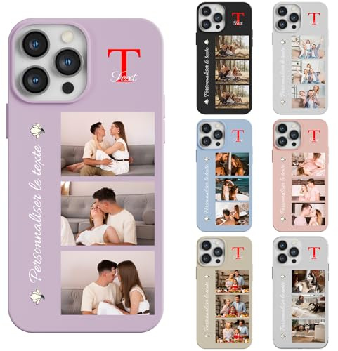 LQGBFCLK Personalisierte Handyhülle für iPhone 12 Mini,Personalisiert Hülle mit Bild Foto Text Selbst Gestalten Design Schutzhülle,Stoßfeste Kratzfeste weiche TPU Hülle (Mehrfarbig)