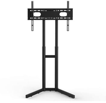 FBSHAD V-Type Floor TV Stand with Wall Mount Bracket for 32-65 TVs, Adjustable Height, Cable Management, Max Load 100kg