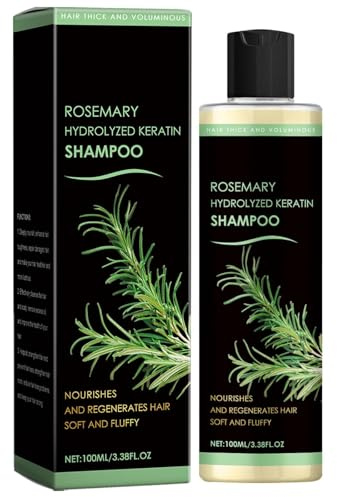 All-In-One-nährendes Reparatur-Pflegeshampoo, Bio-Rosmarin- und hydrolysiertes Keratin-Shampoo für trockenes, geschädigtes, dünner werdendes Haar, feuchtigkeitsspendendes (1)