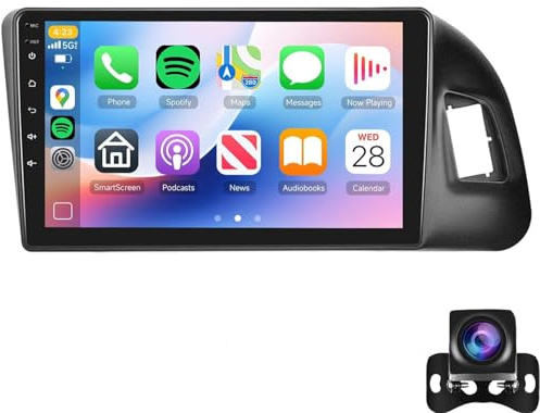 Autoradio Android pour Audi Q5 (2010-2018), écran Tactile 9 Pouces, CarPlay et Android Auto sans Fil, autoradio 2 DIN avec Navigation, DSP/EQ, Bluetooth, Wi-FI, FM/RDS, processeur quadricœur