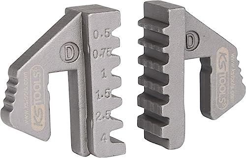 KS Tools 115.1418 Paar Crimp-Einsätze für Zange 115.1401 Einsätze für Aderendhülsen, 0,5 - 4 mm
