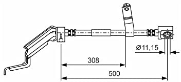 Bosch 1987476866 Brake Hose