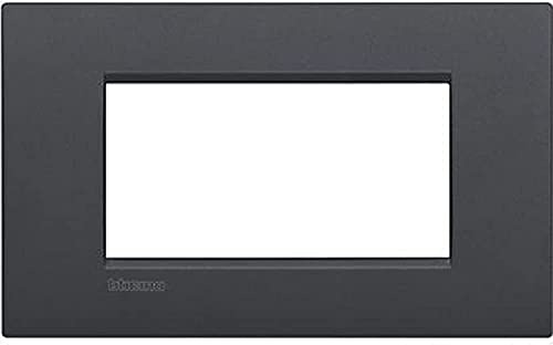Bticino LNC4804AR Placca Livinglight Air 4 Moduli, Antracite