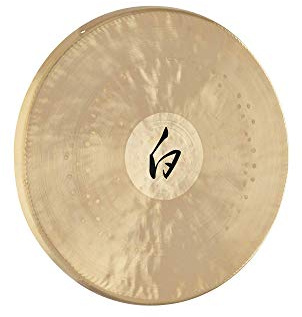 12 White Gong, Handcrafted Bronze Alloy — Includes Beater — For Sound Healing Therapy, Yoga and Meditation, 2-YEAR WARRANTY