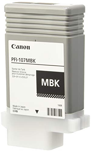 Canon pfi-107mbk 130 ml schwarz Tintenpatrone – Tintenpatronen (pfi-107, schwarz, 130 ml)