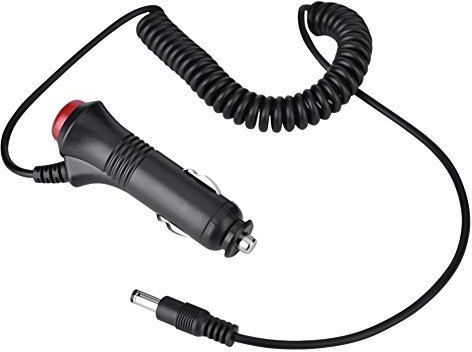 Encendedor de cigarrillos coche masculino, 2m 12V Cable de adaptador de resorte de enchufe macho de fuente de alimentaci¨®n del coche