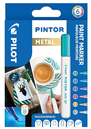 Pilot Pintor – 6 Stück – Metall – Spitze extra fein
