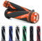 Area1 universal Motorrad Motorroller Lenkergriffe Griffe Griffgummis 2 Stück 1x 22mm + 1x 24-25mm (7/8 / 1 Zoll) (Coil) Orange Kompatibel mit KSR