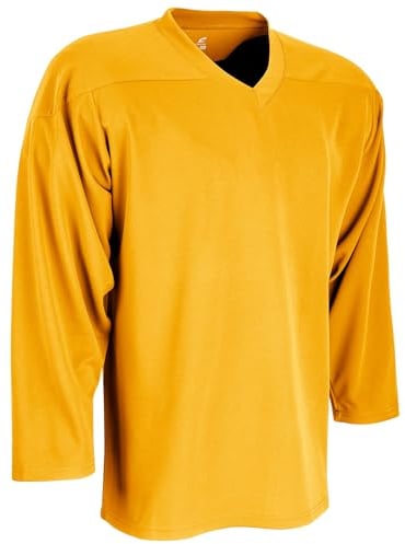 CHAMPRO Unisex-Kinder Faceoff Hockey-Trikot für Jugendliche Hockeytrikot aus Polyester, Gold, X-Large