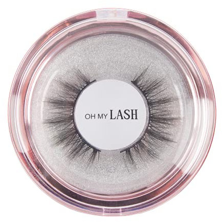 OH MY LASH Ciglia finte in finto visone nero, in oro rosa, riutilizzabili, individuali, per appuntamenti notturni