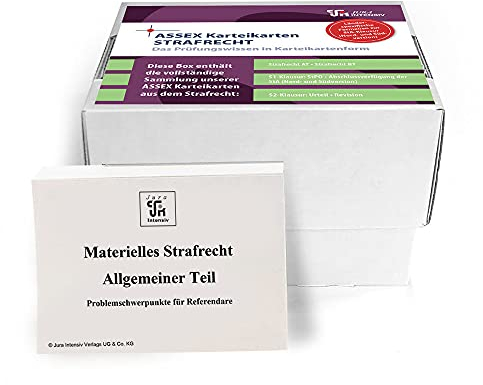 ASSEX Karteikarten Strafrecht: Im Frage- und Antwortsystem aufgebaut (Assessor Karteikarten Strafrecht)