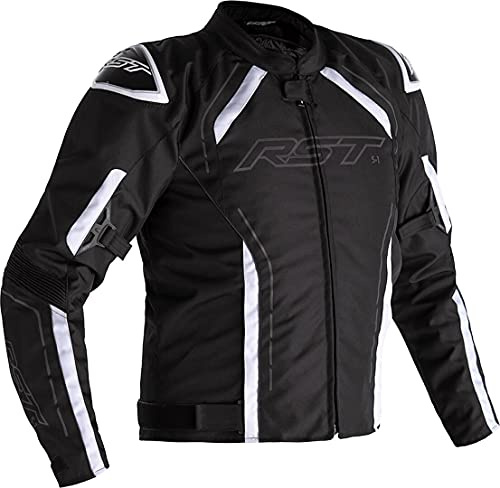 RST S-1 Motorrad Textiljacke, schwarz/weiß, L