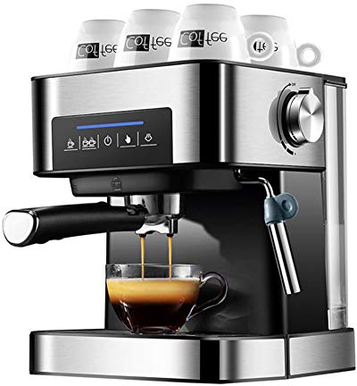 Traditional Pump Espresso Machine, 20 Bar Italian Espresso Coffee Maker with Foaming Milk Wand, 1.5L Removable Water Tank, for Latte Cappuccino Machiato (Nice)