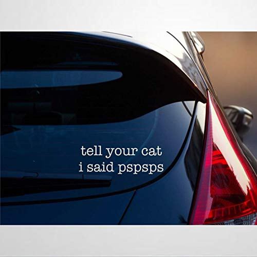 Dsp030 Vinyl-Aufkleber mit der Aufschrift „Tell Your Cat I Said“