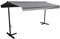 Happy Garden Store Double Pente Frene sur Pieds de Dimensions 3,95 x 3 m, Toile Grise et Structure Grise