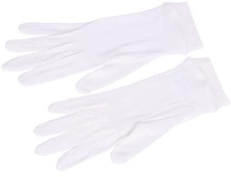 Gants en soie pure pour femme pour dormir, hydratation, protection solaire, protection UV, gants en soie pour l'été, blanc, taille unique
