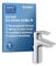 Duravit DuraVelez wassersparende Waschtischarmaturen, Größe M (Auslauf Höhe 106 mm), Waschbecken Armatur, Wasserhahn Bad mit Zugstangen-Ablaufgarnitur, Chrom