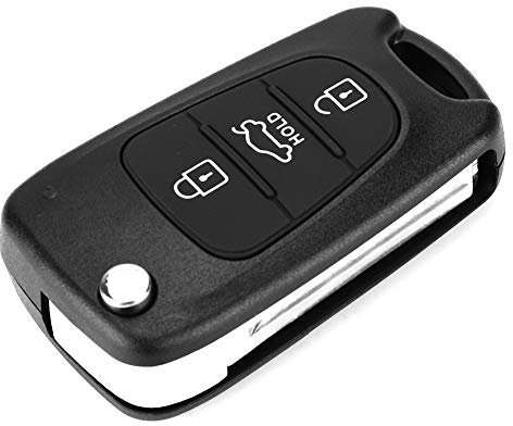 BOROCO Flip 3-Tasten-Fernbedienungs-Schlüsselanhänger-Hülle, Passend Für Kia Rondo Sportage Soul Rio
