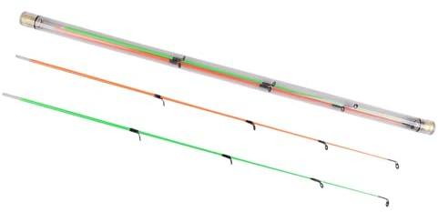 harayaa 3-teiliges Feeder-Angelruten-Feeder-Angelruten-Spitzen-Reise-Angel-Refit-Angelruten-Jigging-Angelruten aus Carbon/Fiberglas mit Flexibler Spitze, 2 Stücke 7147 Fiberglas