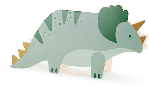 Libetui Set 6 Einladungskarten Triceratops Dino Kindergeburtstag Einladungen Geburtstag Junge Party Einladung Dinosaurier mit Umschlag