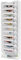 Solinxe 12-Tier Desk Tidy Organiser in Tray, A4 Wall Mounted Document Holder, Vertical Metal Magazine Rack, Wall Hanging Paper Storage Organiser for Office Accessories Stationery Supplies, White