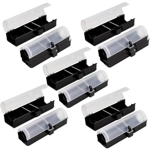 Köderbox Ratte I Kinder- und Haustiersicher I Effektive Ratten Köderstation für Rattengift, Giftköder I Rattenköderstation, Rattenköderbox Haus, Garten I Maus Mäuse (10er Set)