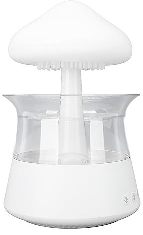 TSLVTA Rain Cloud Humidifier Water Drip Rain Cloud Diffuser 7 Colors Night Light Aromatherapy Essential Oil Diffuser 300ml Mushroom Diffuser with Timer for Sleeping Relaxing Mood
