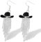 Strass Quasten Cowgirl Dangle Funkelnde Modeschmuck Ohrringe Dupes für Damen, Mädchen