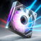 AsiaHorse Ventilador ARGB para PC 120MM [Infinity Mirror] [HDB] Ventilador RGB de 1800 RPM/61.5 CFM/24 LEDs S5V 3 pines ARGB 12V 4pines PWM vida útil de 50000 horas AMICI5GT Negro