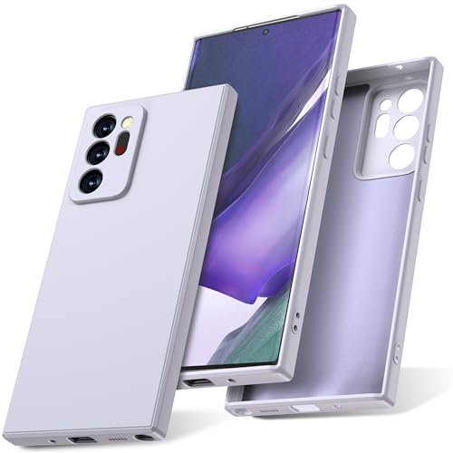 Watana Funda para Samsung Galaxy Note 20 Ultra 5g Case de Silicona Soft-Touch,Antigolpes,Antipolvo,Antideslizante,Funda Protectora Completa con Forro de Microfibra para Samsung Note 20Ultra,Púrpura