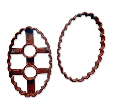 Emporte-pièce Lunettes de Romans. Moule pour biscuits fourrés à la confiture.