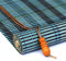 Handgewebtes Bambus-Rollo, anpassbar, für Heimdekoration, 80 x 220 cm, Blau