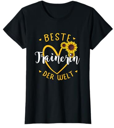 Beste Trainerin Der Welt Fusball Handball Trainerin Frau T-Shirt