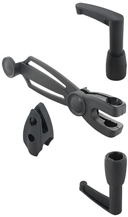 Accessoires pour Espagnolette de Volets battants - Système de Fermeture pour Volet Battant et Persiennes - Composite Noir - Longue durabilité - Fabrication française