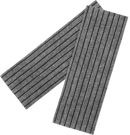 HOMSFOU 2pezzi Tappeto per Gradino in Moquette Antiscivolo per Interni per Scale in Legno Gradini Chiocciola Runner per Scale Tappetini di Atterraggio