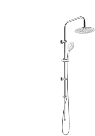 Colonna Doccia in Acciaio Inox Cromato Soffione 23 cm mod. Adige