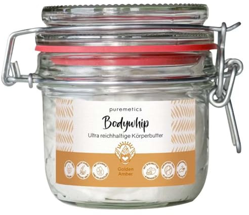 puremetics Bodywhip Körperbutter, Golden Amber, 150g