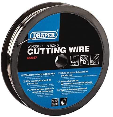 Draper Stainless Steel Square Wire for Wire Feeder/Starter - 0.5/0.6mm, 22.5M