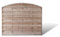 Holzzaun Sichtschutzelemente mit Bogen Maß 180 x 150 auf 130 cm (Breite x Höhe) aus Kiefer/Fichte Holz; druckimprägniert Holz Berlin Bogen