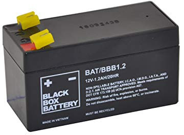 12V 1.2Ah Black Box Sealed Lead Acid Battery