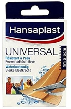 4 x Hansaplast Pflaster - Universal, Wasserdicht - 1m x 6cm