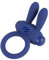 ORION Vibro Penisring - Cockring Rabbit, vibrierender Penisring mit Klitorisreizer, entnehmbarer Vibro-Bullet, blau