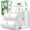 Teivio 15 Liter 220 Counts Strong Pedal Bin Liners, fit 12-15 Litre Small Rubbish Bags, Bathroom Waste Bin Liners, Plastic Trash Can Bags for home office kitchen, Clear