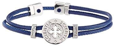 Armband Scientia Schmuck Tuum aus rhodiniertem Silber und Indigo-Quaste BRDIN90CPID