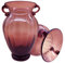 cn-Knight Blumenvase, Groß, 25cm Hoch und 15cm Öffnungsbreite, Verdicktes Kristallglas mit Zwei Griffen für Künstliche Blumen, Heimdeko, Hochzeit Country Rustic,Violett