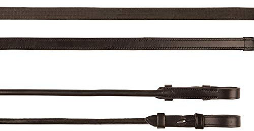 PS of Sweden Round Stitched 16mm Supergrip Reins Full Size Brown