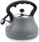 2.7L Grey Marble Whistling Kettle for Gas/Induction/All Hobs